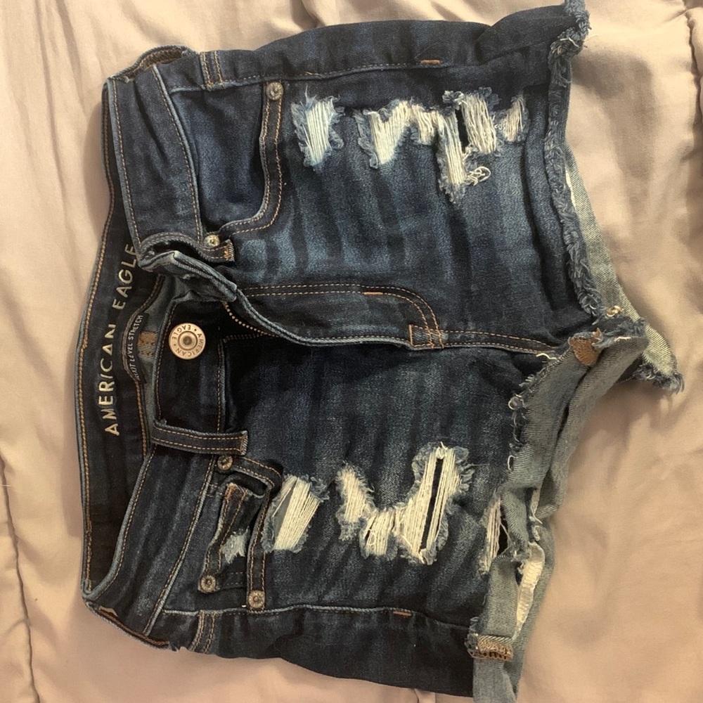 High Rise American Eagle Jean Shorts